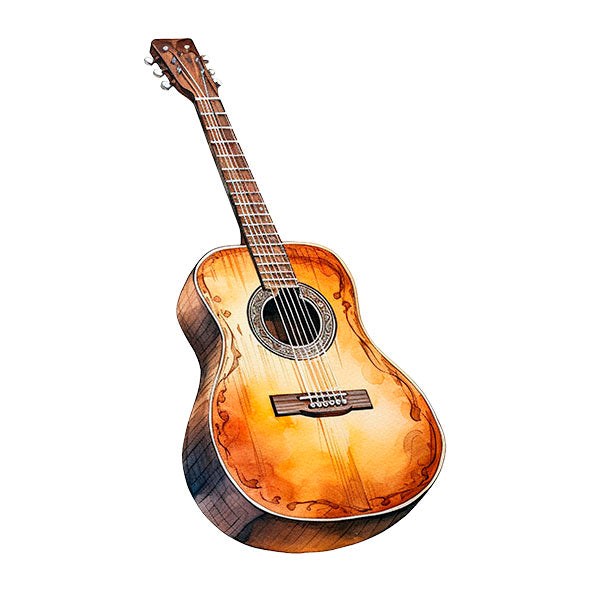 Bügelbild Gitarre 2