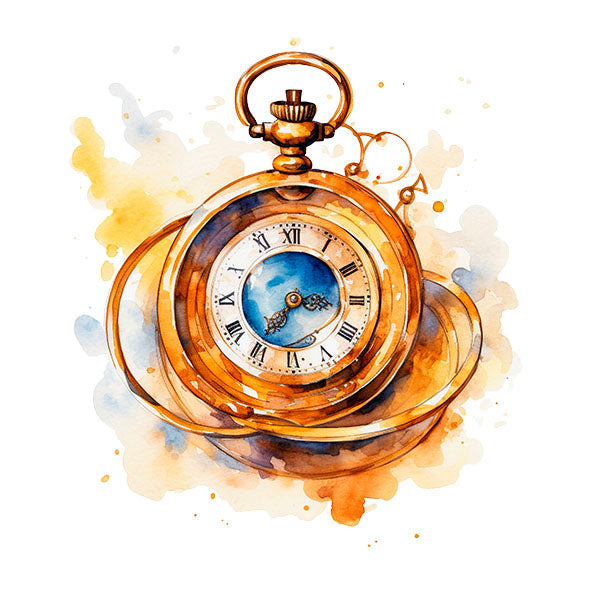 Bügelbild Zauber Taschenuhr 2