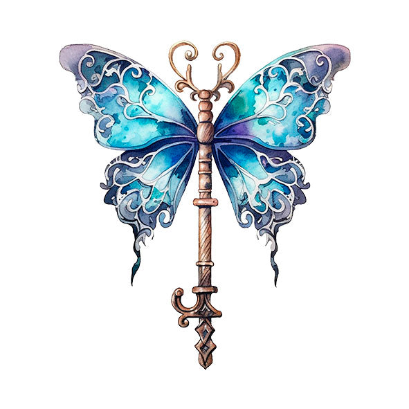 Bügelbild Zauber Schlüssel