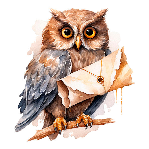 Bügelbild Zauber Eule 1