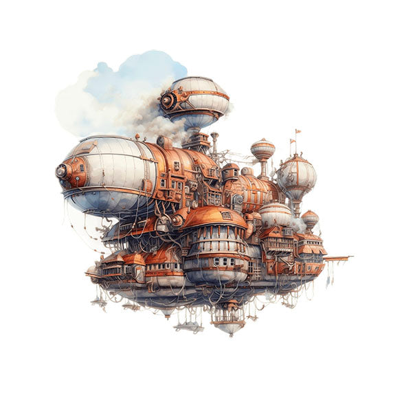 Bügelbild Luftschiff