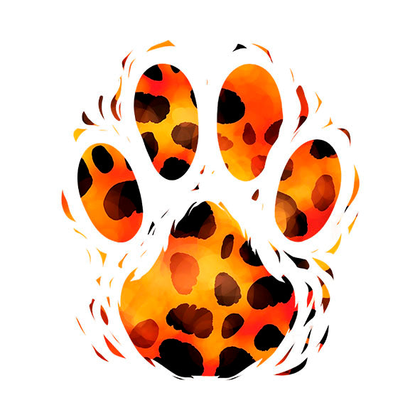 Bügelbild Pfotenabdruck 2