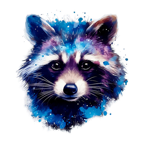 Bügelbild Waschbär 1