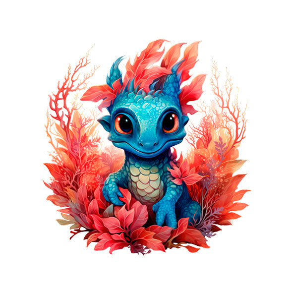 Bügelbild Drache 10