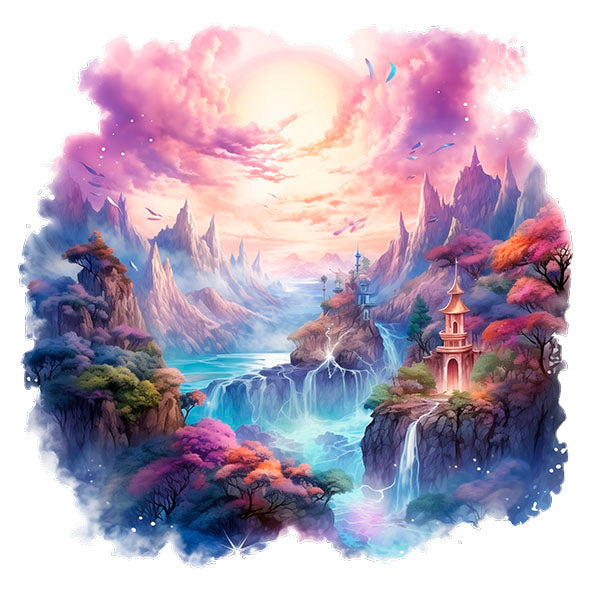 Bügelbild Fantasy Welt
