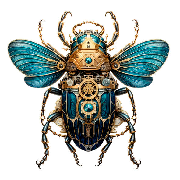 Bügelbild Steampunk Insekt 2