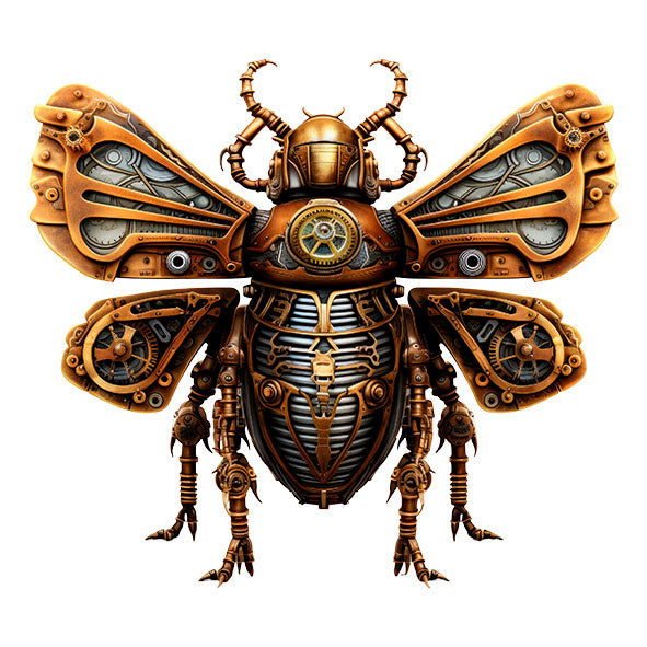 Bügelbild Steampunk Insekt 4