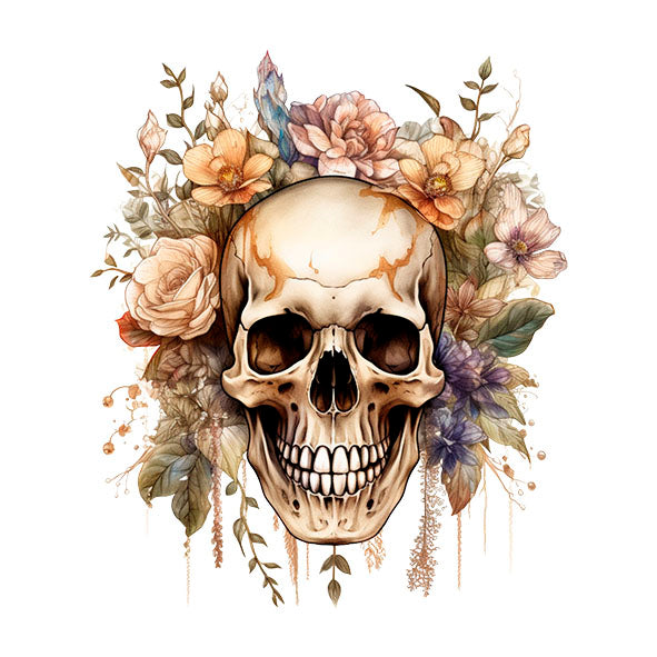 Bügelbild Totenkopf 1