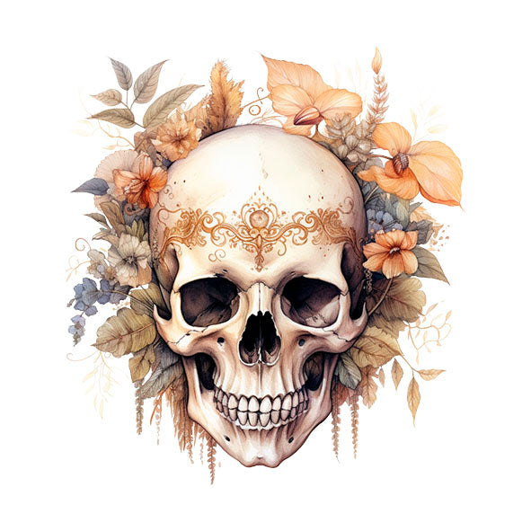 Bügelbild Totenkopf 2