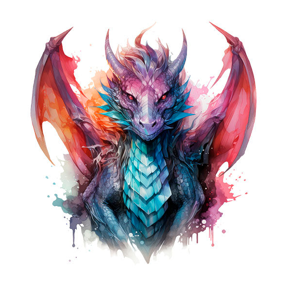 Bügelbild Drache 14