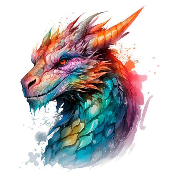 Bügelbild Drache 15