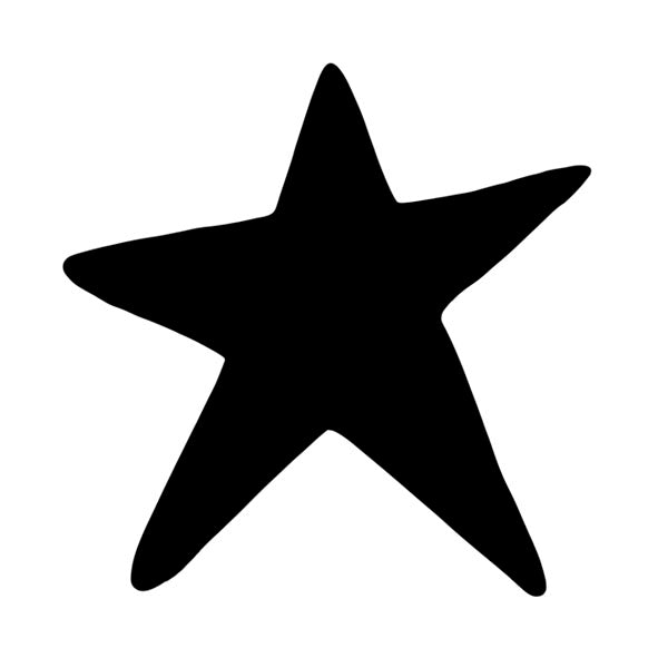 Bügelbild Stern schwarz