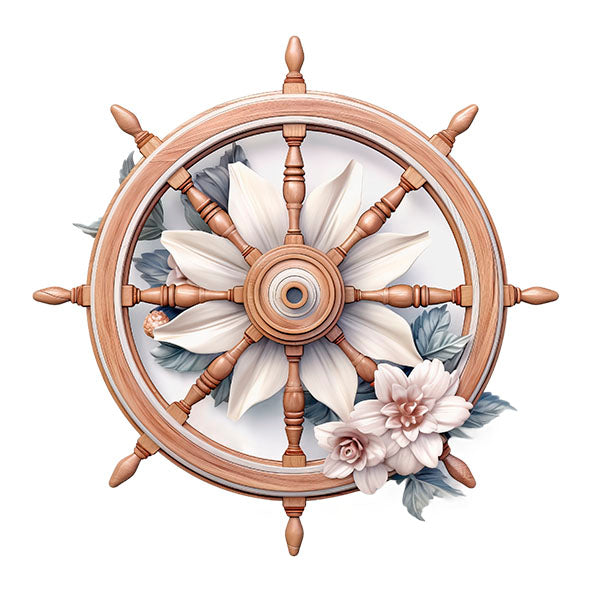 Bügelbild Steuerrad