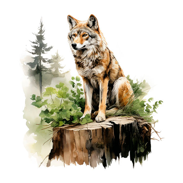 Bügelbild Wolf 1