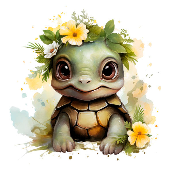 Bügelbild Schildkröte 3