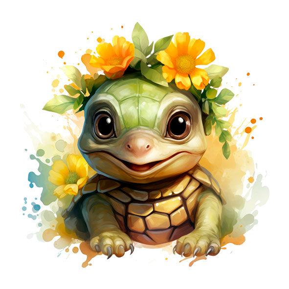 Bügelbild Schildkröte 4