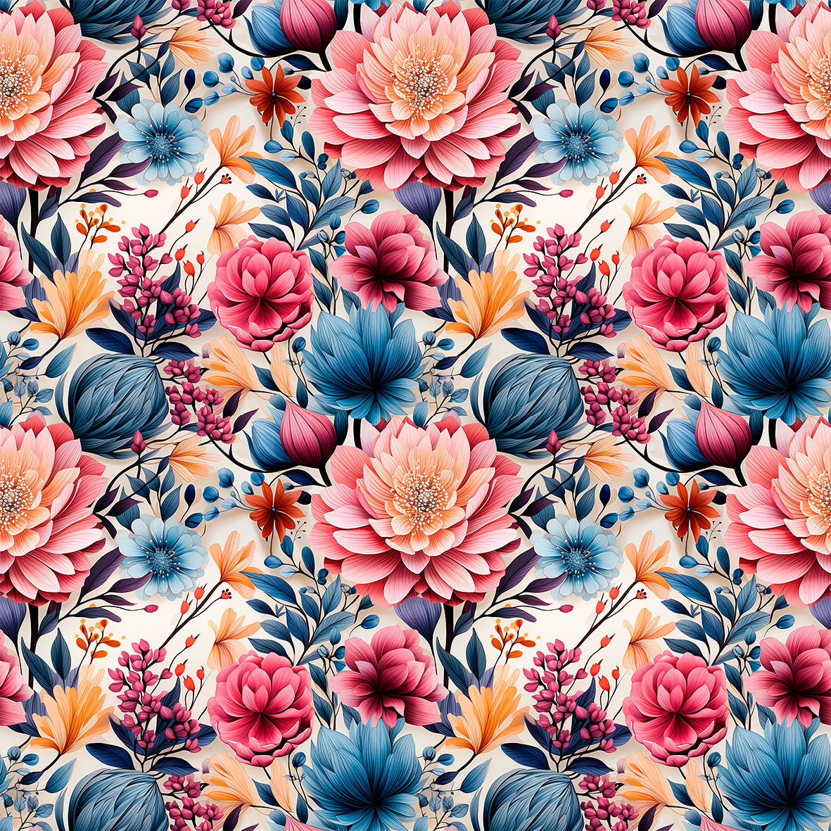 Blütenmeer – Baumwollwebware | Für Taschen, Kleidung & farbenfrohe Deko