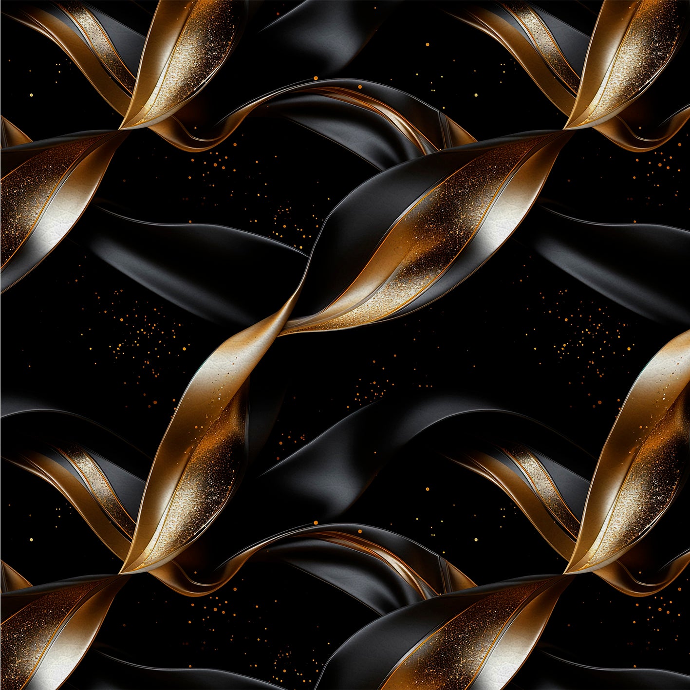 Golden Dancer – Kunstleder Schwarz mit Goldenen Akzenten