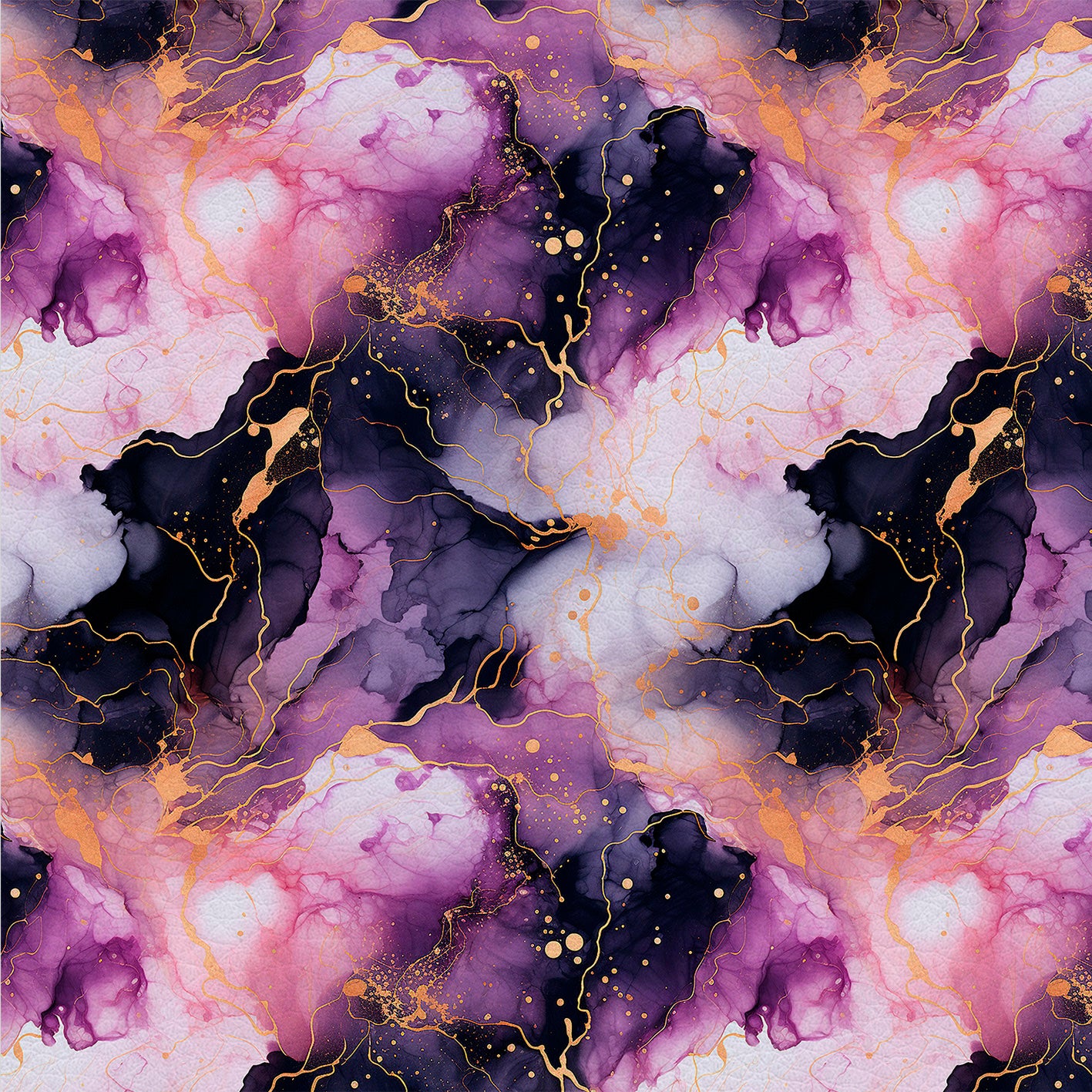 Royal Marble – Kunstleder in Edlen Lila Tönen mit Gold