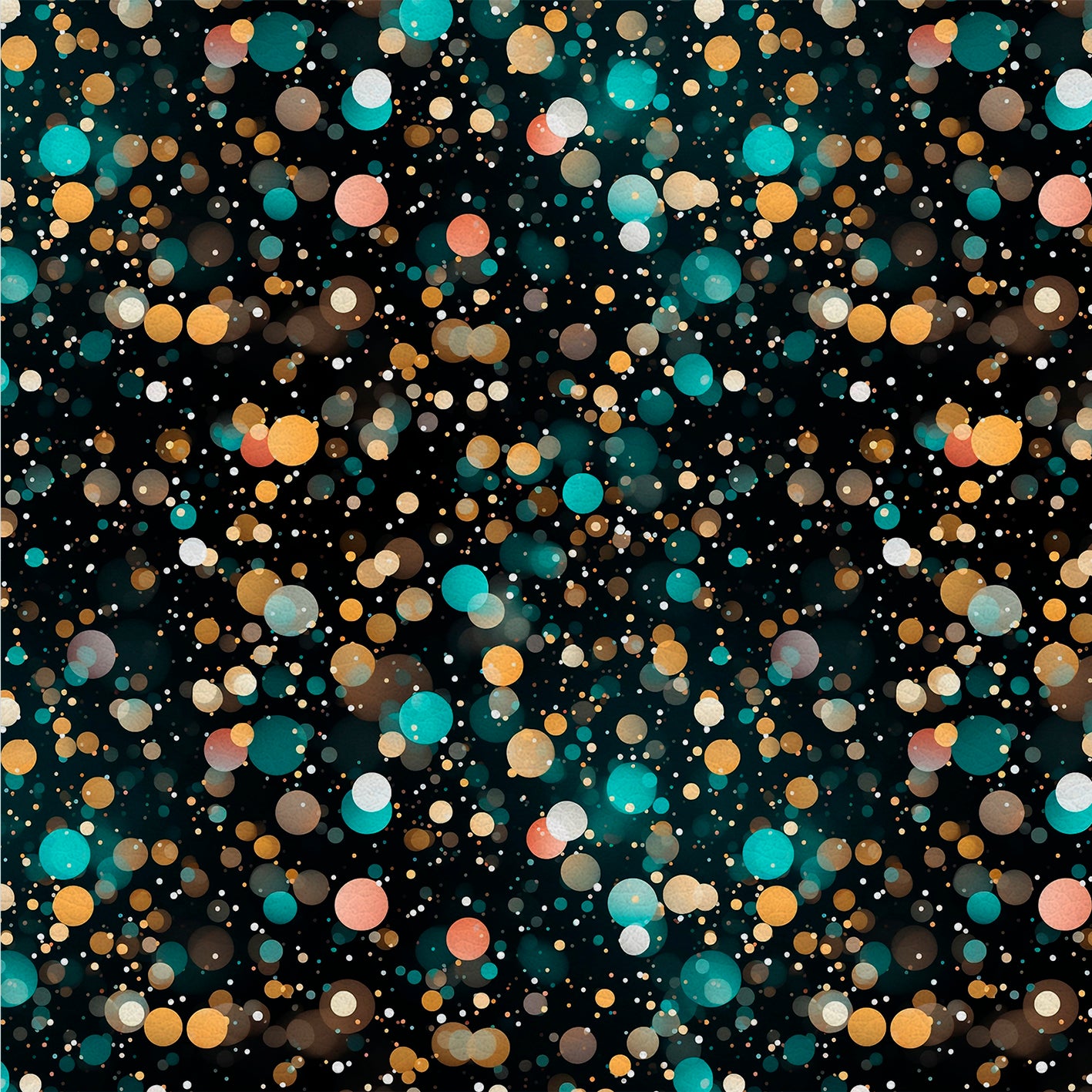 Mystic Spark – Kunstleder Schwarz mit Farbigen Bokeh-Lichtern