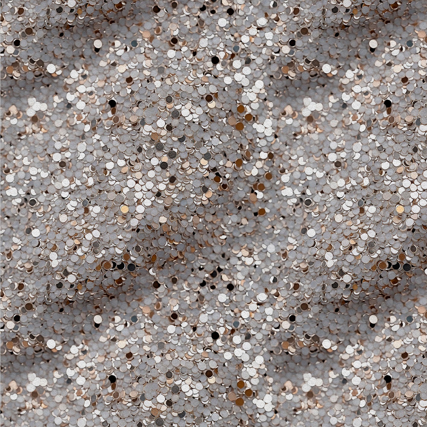 Silver Glam – Kunstleder mit Funkelnden Pailletten in Silber