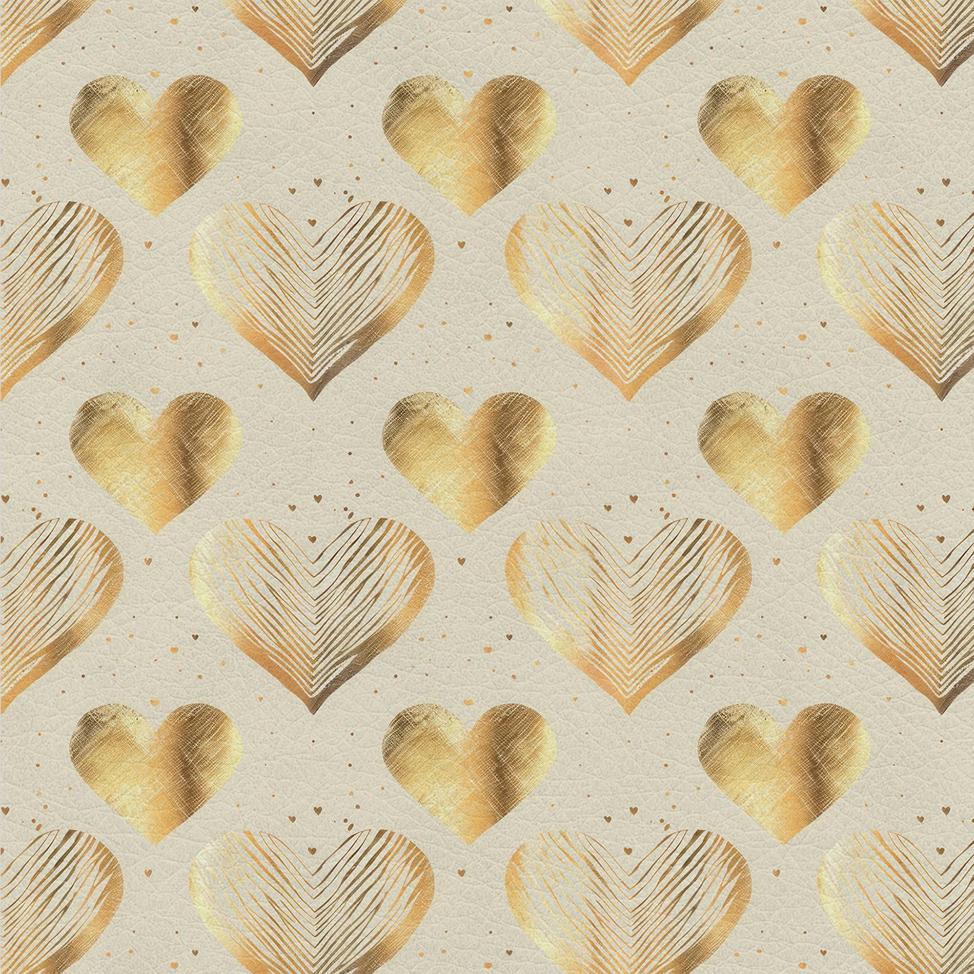 Shimmering Hearts – Kunstleder mit zarten goldenen Herz-Details