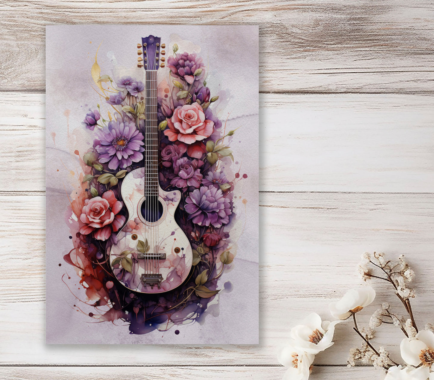 Gitarre Floral