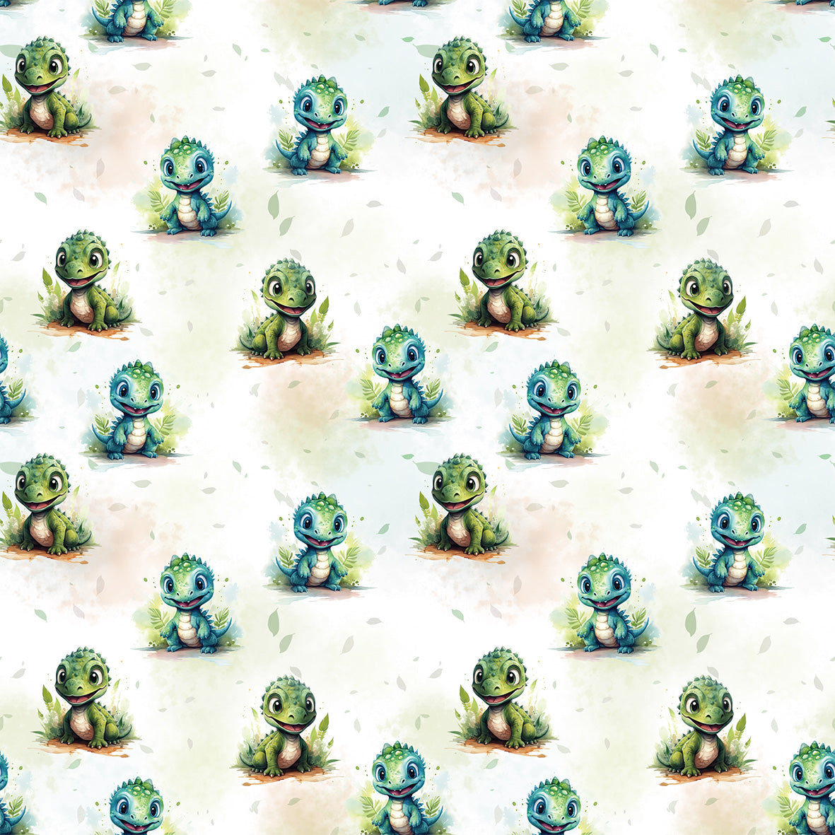 Dino grün Baumwolle