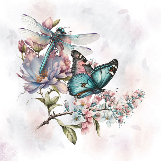 Schmetterling und Libelle