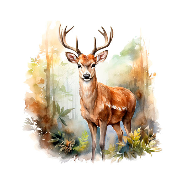 Bügelbild Hirsch