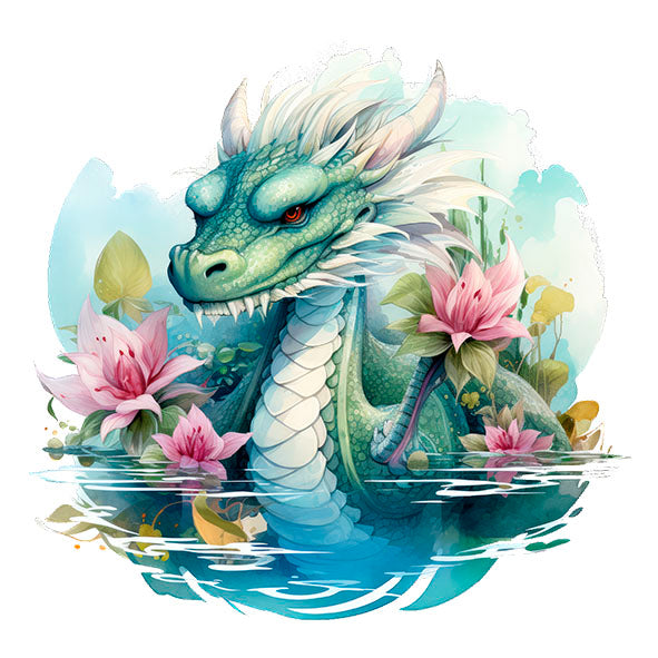 Bügelbild Drache 12