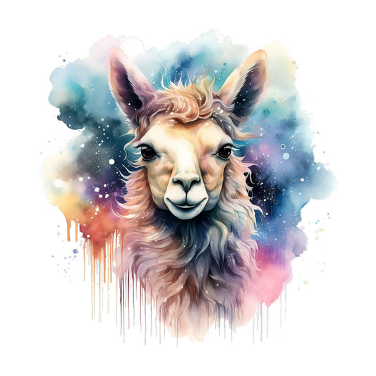Bügelbild Lama 2