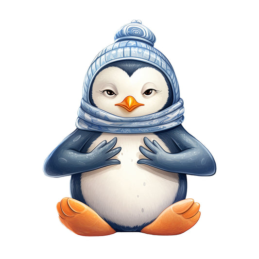 Bügelbild Pinguin 1