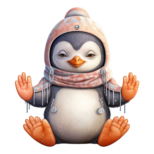 Bügelbild Pinguin 2