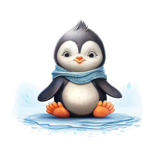 Bügelbild Pinguin 3