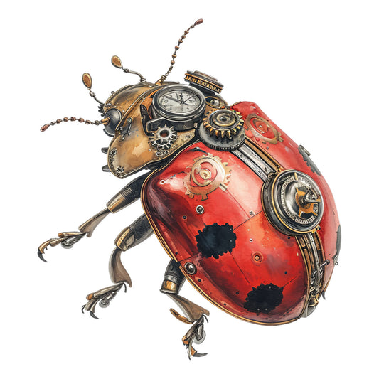 Bügelbild Steampunk Insekt 8