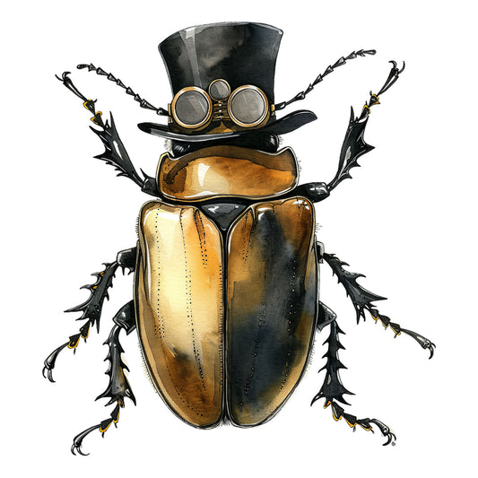 Bügelbild Steampunk Insekt 10