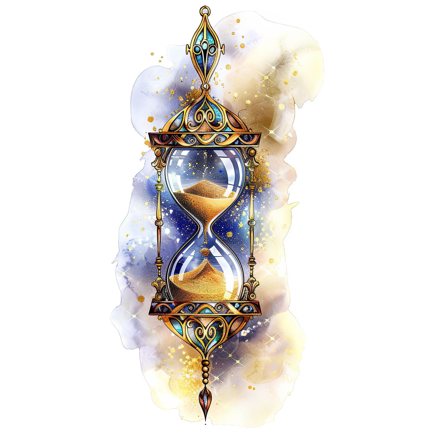 Bügelbild Sanduhr