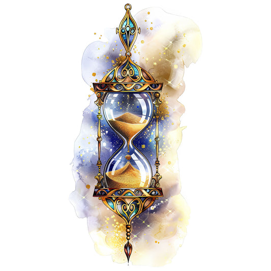 Bügelbild Sanduhr