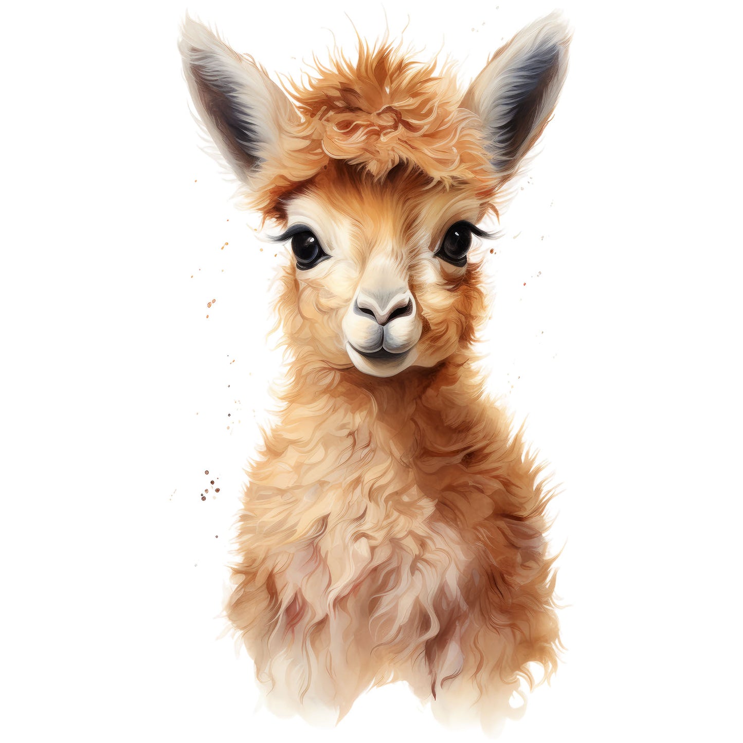 Bügelbild Lama 4