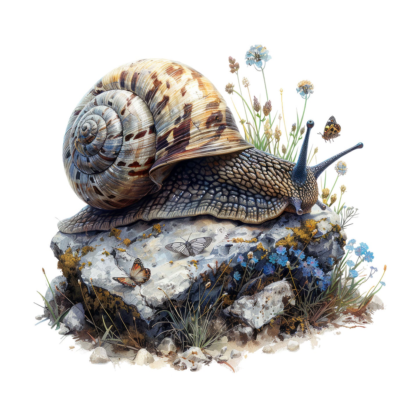 Bügelbild Schnecke 1