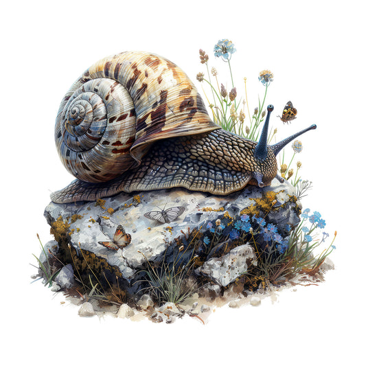 Bügelbild Schnecke 1