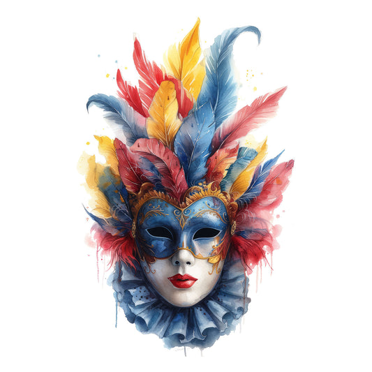 Bügelbild Maske 1