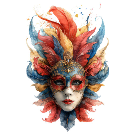 Bügelbild Maske 3